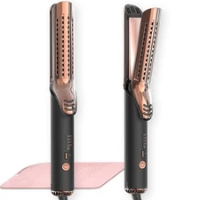 Dual-Voltage Curling Iron - 360° Airflow Styler Curling Iron 1 1/2 inch Titan...