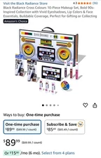 🔥 NEW Black Radiance X Cross Colours Makeup Beauty Boom Box (10 pc Makeup Set)