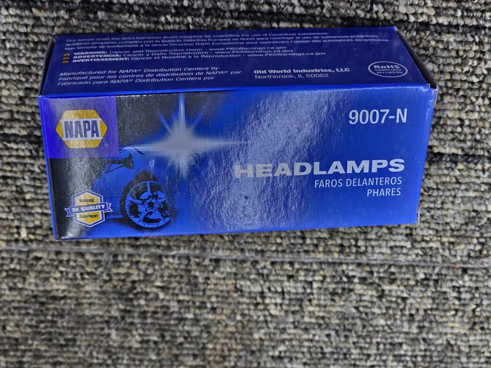 (QTY 6) Napa 9007-N HB5 65/55W Headlight Bulb - High & Low Beam (Halogen) - Image 3 of 4