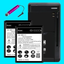 2x 5070mAh Grade A Battery Charger Stylus for Samsung Galaxy J1 Mini Prime J106B