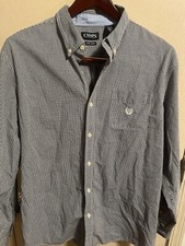 Chaps Button Down XL Easy Care L/S Blue/White Check Men’s Shirt.