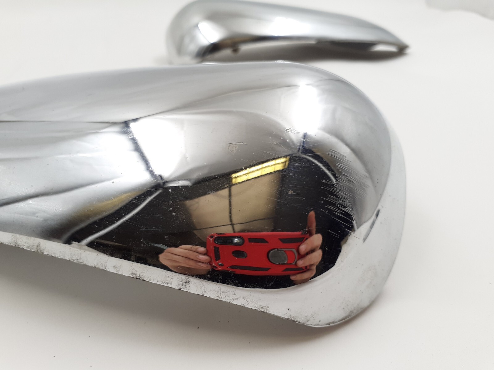 JAGUAR XK8 X300 X308 SILVER DOOR WING MIRROR COVERS CHROME BACKING TRIM