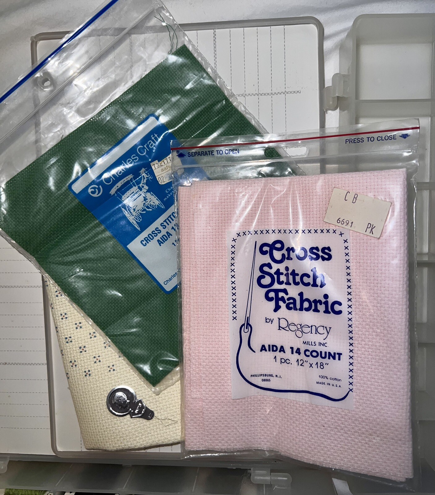 2 Darice Embroidery Floss Sewing Craft Beads Storage Organizers Lots of