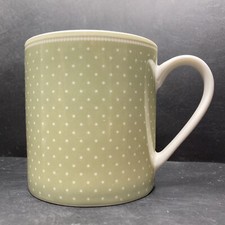 Tazza Katie Alice punti bianchi su sfondo verde osso Cina 