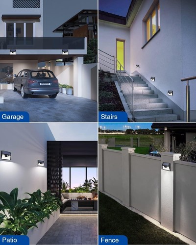 4-Pack Solar Motion Sensor Lights, 3 Modes, Waterproof for Outdoor Security - Picture 3 of 15