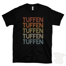 TUFFEN REPEATED RETRO STYLE T-SHIRT mens & womens novelty cool name gift