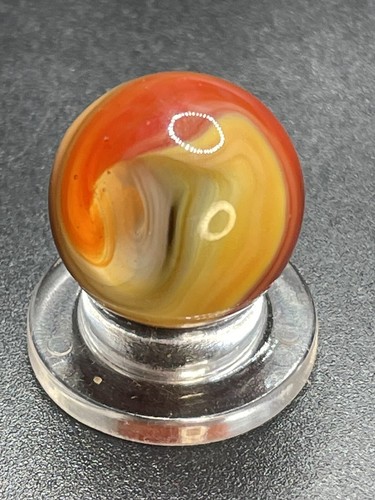 Akro Hybrid Popeye Corkscrew Marble Vintage Marbles 0.629”