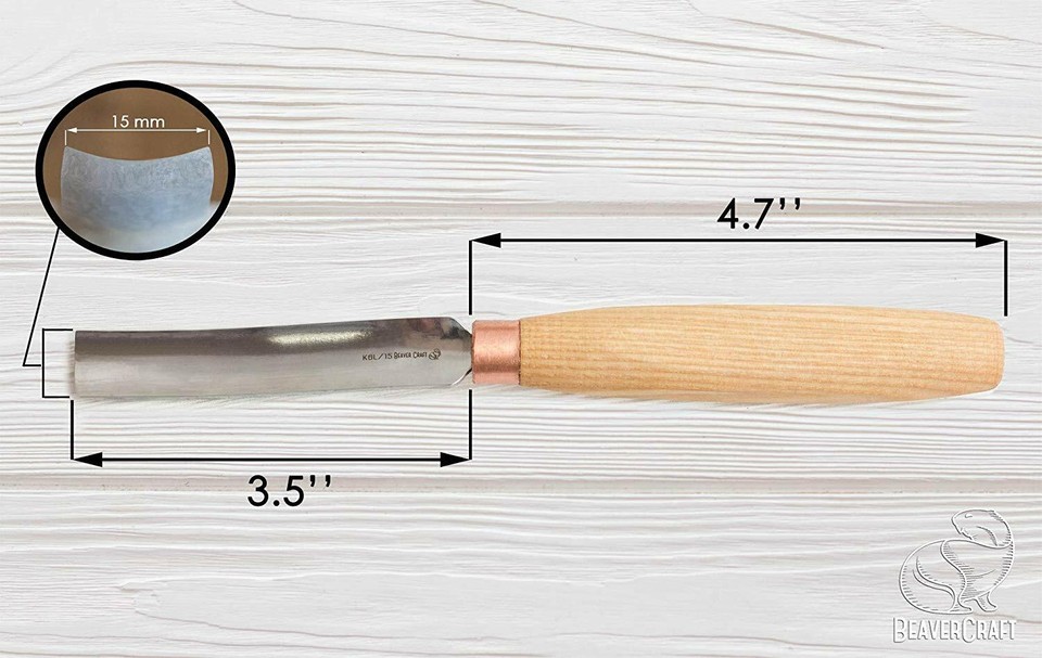 Wood Carving Tools Chisels Compact Gouge Long Bent Gouge Sweep #6 ...