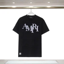 Reflective Letter Print Cotton T-Shirt, Urban Style Double-Yarn Short  HOT TREND