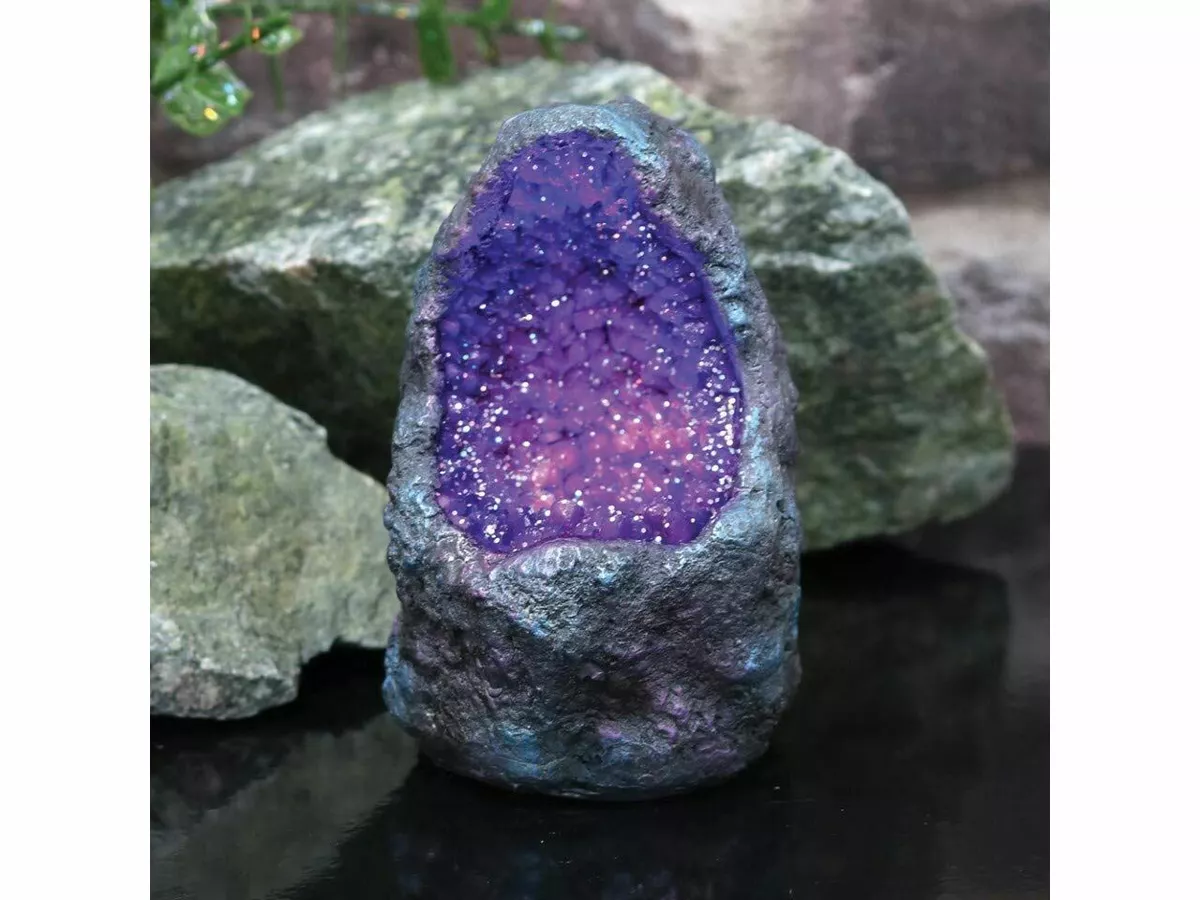 Amethyst rock cheap lamp