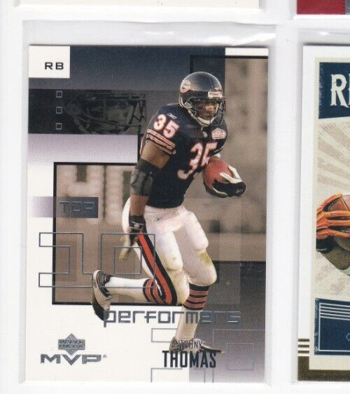 ANTHONY THOMAS 2002 UPPER DECK MVP TOP 10 PERFORMERS INSERT CARD-SHIPS FREE