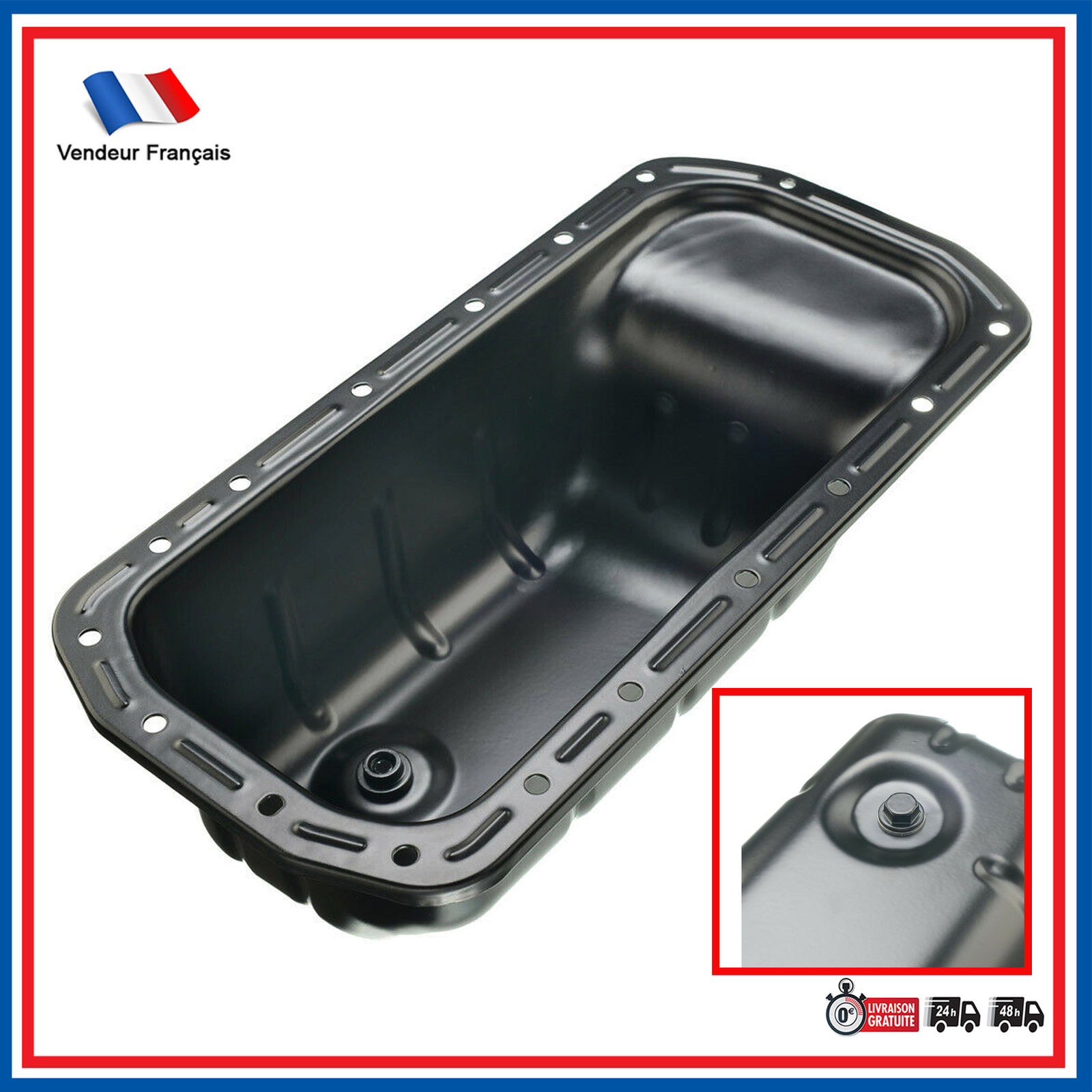 Carter Vidange Huile pour Focus C1 1.4 1.6 Hdi en acier renforcé