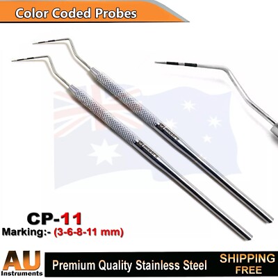 Dental Endodontic Perio Probes Tooth Pocket Depth Measuring Dentistry Instrument