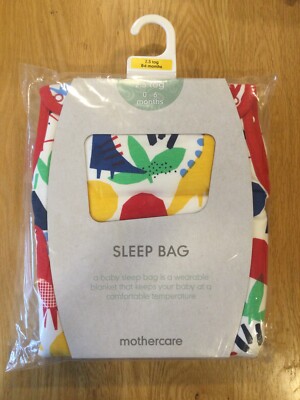 Mothercare Schlafsack 2,5 Tog Dinosaurier Design 0-6 Monate - Neu mit Etikett