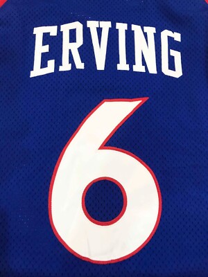 Mitchell & Ness NBA Philadelphia 76ers Sixers ERVING #6 Jersey Sz