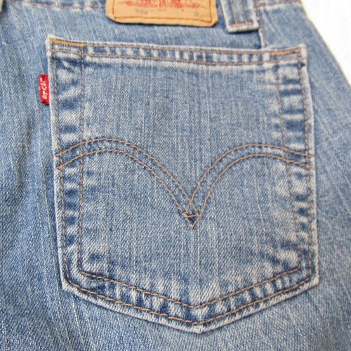 Levi's 525 Jeans Women Size 10 M Bootcut Denim Blue 99% Cotton Nouveau Low - Picture 9 of 14