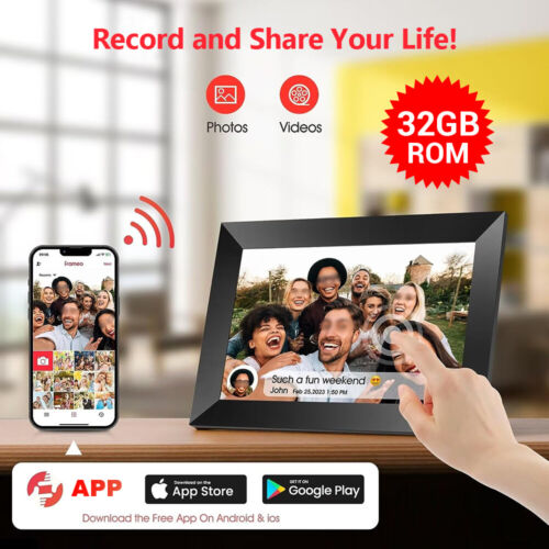 10.1Inch Frame Digital Photo Frames 1280x800 Album IPS Touch Screen WIFI 32G AU - Picture 10 of 12