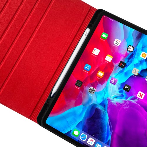 iPad Air 5 Case - Air 5th Gen-Genuine Leather Cover - Pencil Holder -Sleep/Wake - Picture 2 of 9
