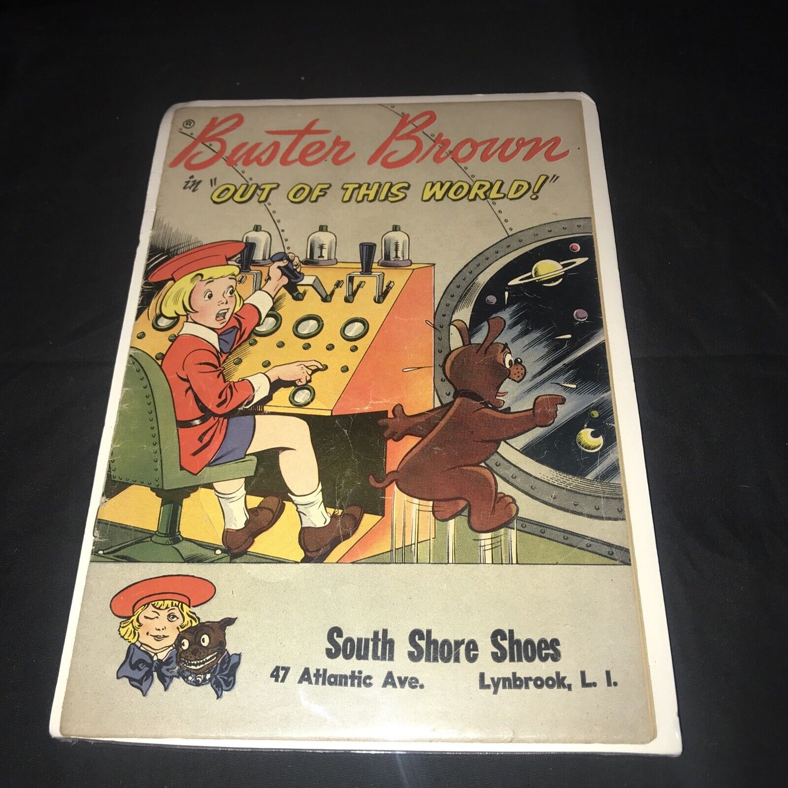 BUSTER BROWN in OUT OF THIS WORLD 1959 GIVEAWAY PROMO PROMOTIONAL COMIC VG/F