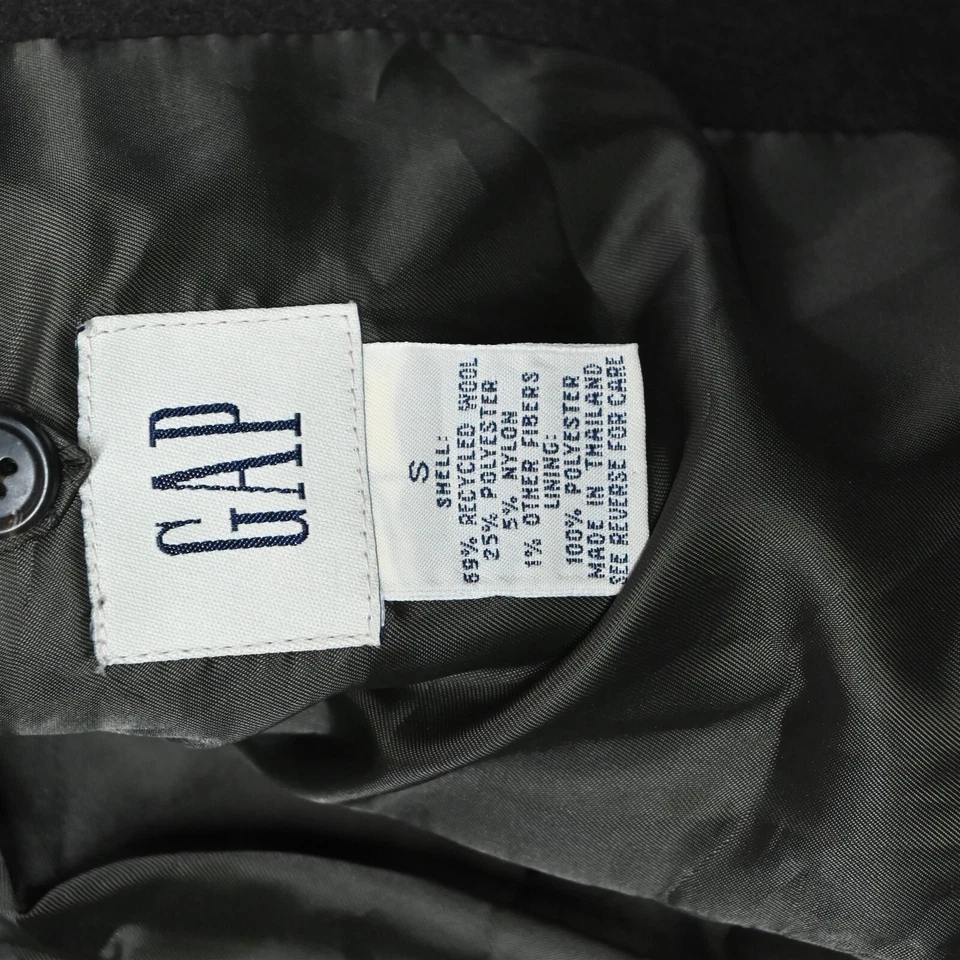 Vtg Gap Small Brown Flannel Wool Blend Mens Blazer Sport Coat Jacket - Image 4 of 4