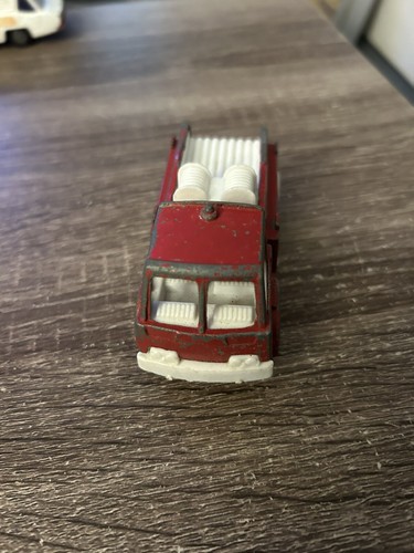 Tootsietoy Die Cast Fire Rescue Truck Pick Up Red Emergency 1960's Tootsie Toy - Picture 3 of 6