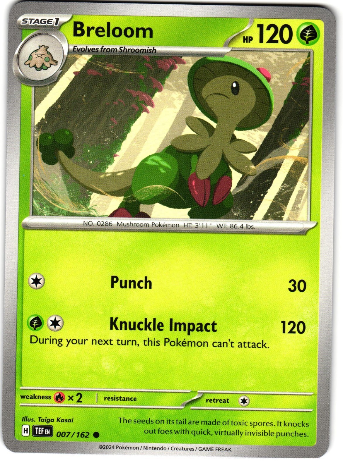 Breloom 7/162 Pokemon SV: Temporal Forces