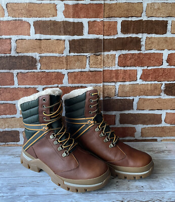 TIMBERLAND WOMEN'S JENNESS FALLS WP INSULATED BOOTS MD BROWN FULL GRAIN Sz 8