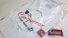 VINTAGE SEARS EMPLOYEE WORK SHIRT 1970s SALES ASSOCIATE UNIFORM MED NEW NOS