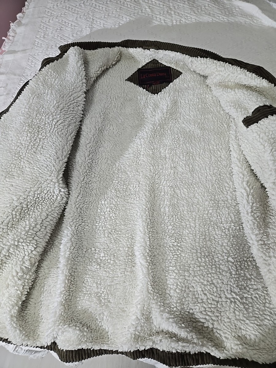 VINTAGE Lacoste Dura Womens XXL CORDUROY COAT View 3
