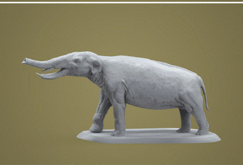 Platybelodon Acient Animal 3D Unpainted Figure Model GK Blank Kit New Toy Stock - 第 4/10 張圖片