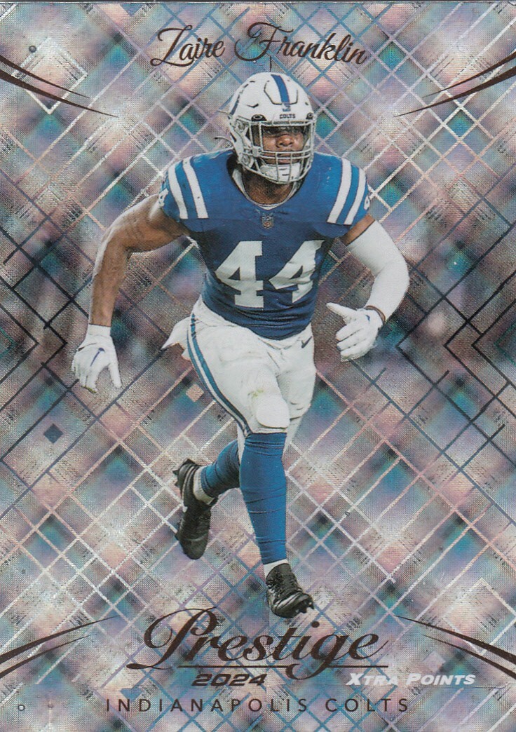 2024 Panini Prestige Parallel Xtra Points Diamond ZAIRE FRANKLIN #131 Colts