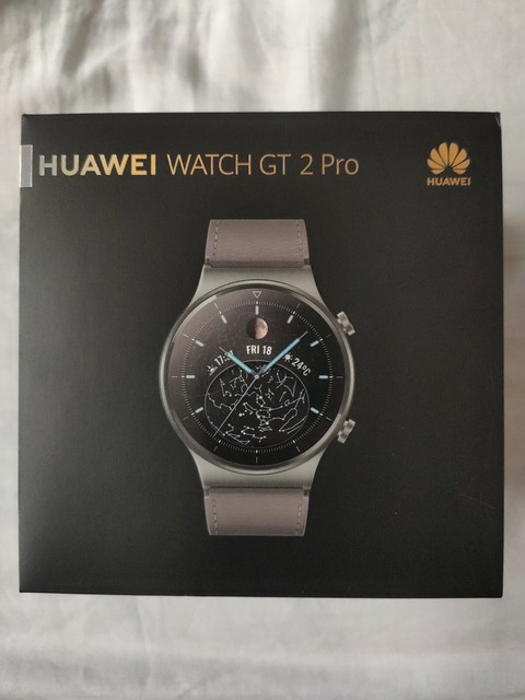 Huawei Watch GT 2 Pro Gray Leather Strap 46mm Titanium Body Sapphire Glass for sale online | eBay