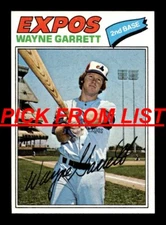 1977 Topps 316-659 EX/EX-MT Pick From List All PICTURED