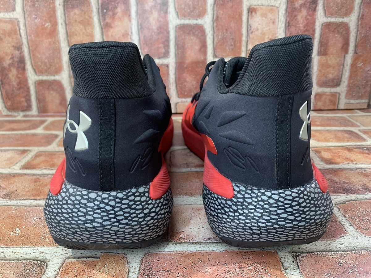 Under Armour Mens Size 17 HOVR Havoc 3 Red Black Basketball  display picture 3