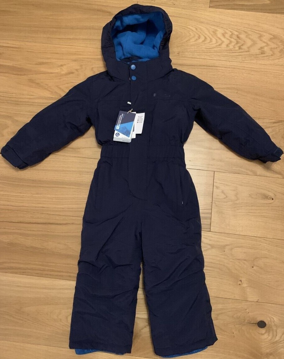 NEW Mountain Warehouse Kids Ski Snowsuit Rainsuit Cloud Navy Winter ALL  SIZES