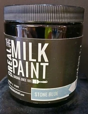 The Real Milk Paint Co. Makes 1 Pint Powder STONE BLUE For Environment