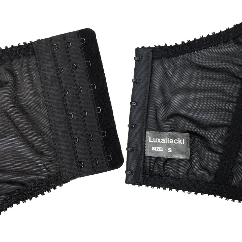 Classic Stretchy Mesh Garter Belt with 6 Adjustable Y-straps and 12 Buckles - Image 4 of 4