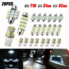 20 Assorted Led Car Interior Inside Light Dome Trunk Map License Plate Lamp Bulb