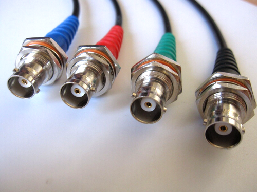 BNC Bulkhead Coaxial Crimp Jack 50 ohm RG58 RF Coax Connector + Boot UK Stock - Picture 8 of 9