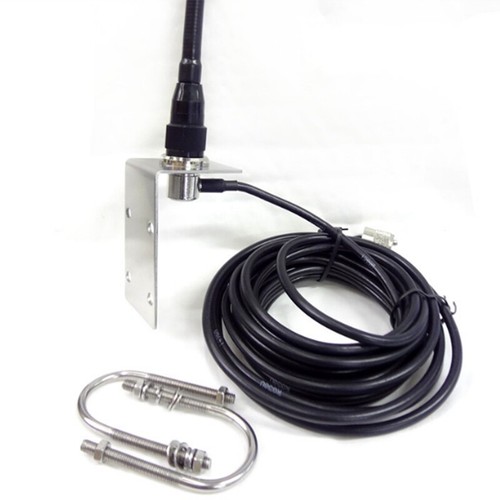 VHF Marine Antenna 156-163Mhz Rubber Mast Aerial with 5M RG-58 Cable for Boat Sa - Afbeelding 10 van 10