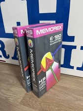 Memorex E-180 HS VHS Video Cassettes x 2 *BNIB*