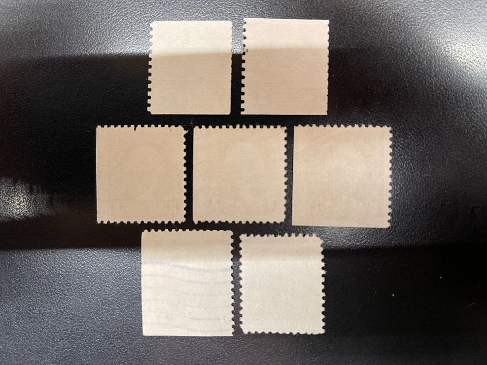 7-Used US Stamp Collection. EFO Miscut. 3 Cent Washington. #720 & 721. "1932" - Image 2 of 2