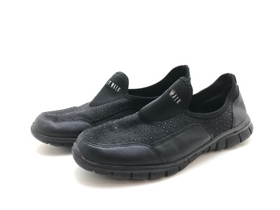 Easy Walk Damen Sneaker Turnschuhe Halbschuhe Komfortschuhe Schwarz Gr. 41 (UK7)