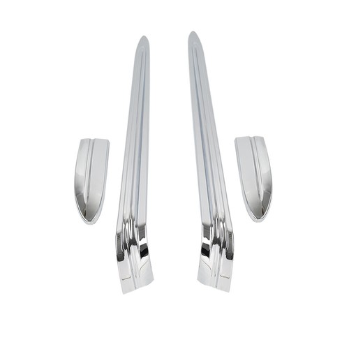 Chrome ABS Hard Saddlebag Lid Accent For Harley Street Glide FLHX Road King FLHR - Picture 3 of 12