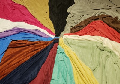 Super soft Solid Light Vibrant Blankets - King, Queen, Full, Twin - All colors