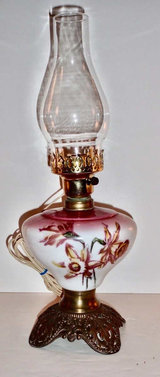 Antique cast cheap iron lamp