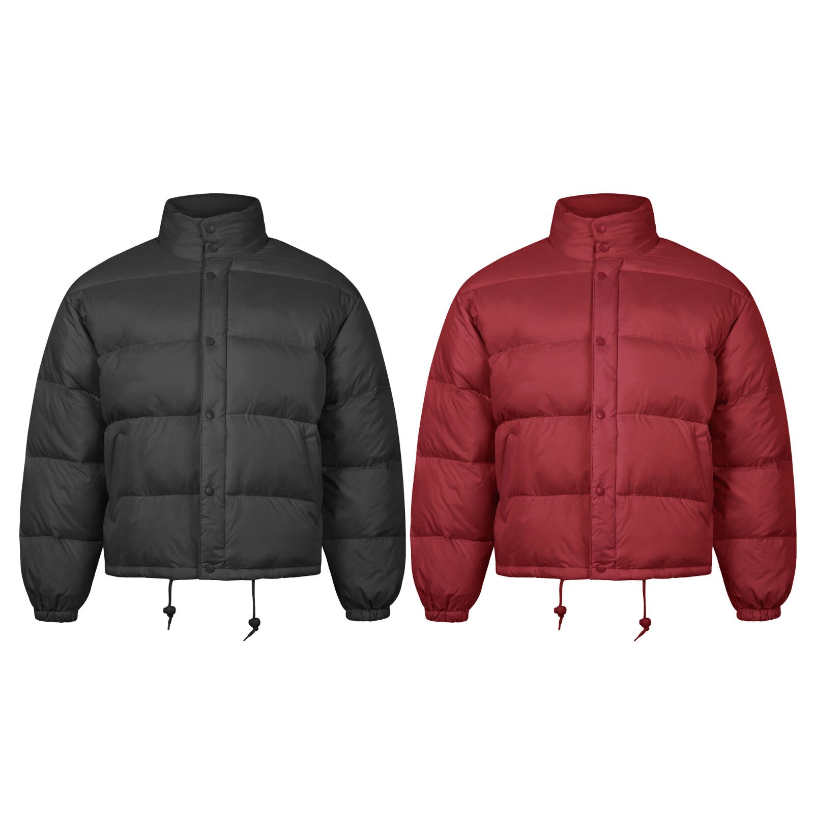 Puffer Jacket Padded Winter Insulated Hiking Outdoor Camping Hooded Coat-image