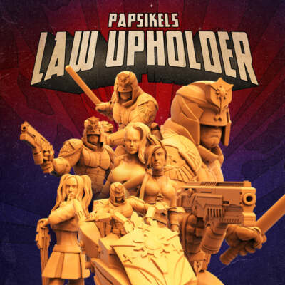 Law Upholders Miniatures (Full Set) | Papsikels | Sci-Fi Tabletop TTRPG Miniatur