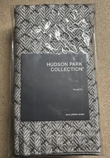Hudson Park Palmetto EURO Pillow Sham  Silver