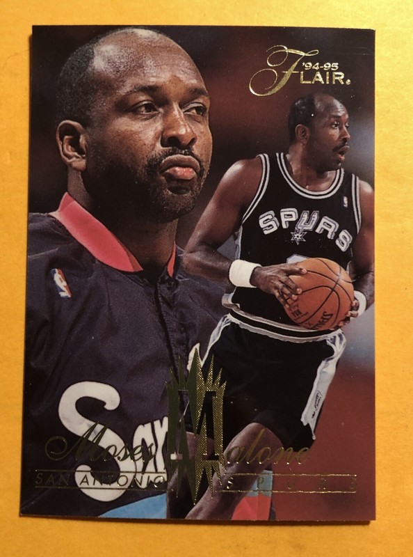 MOSES MALONE 2 Flair Basketball 1994-95 Card No. 304 #168